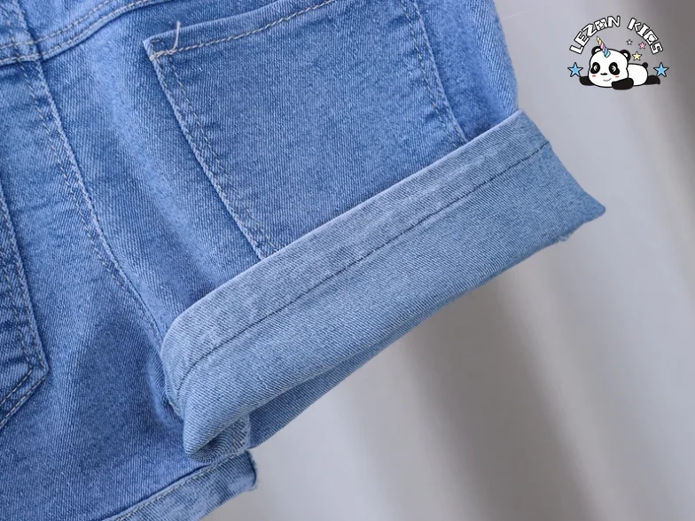 LEZONKIDS - 2024 New Available Customization Summer Elastic Waist Girls Shorts for 3 to 12T Kids